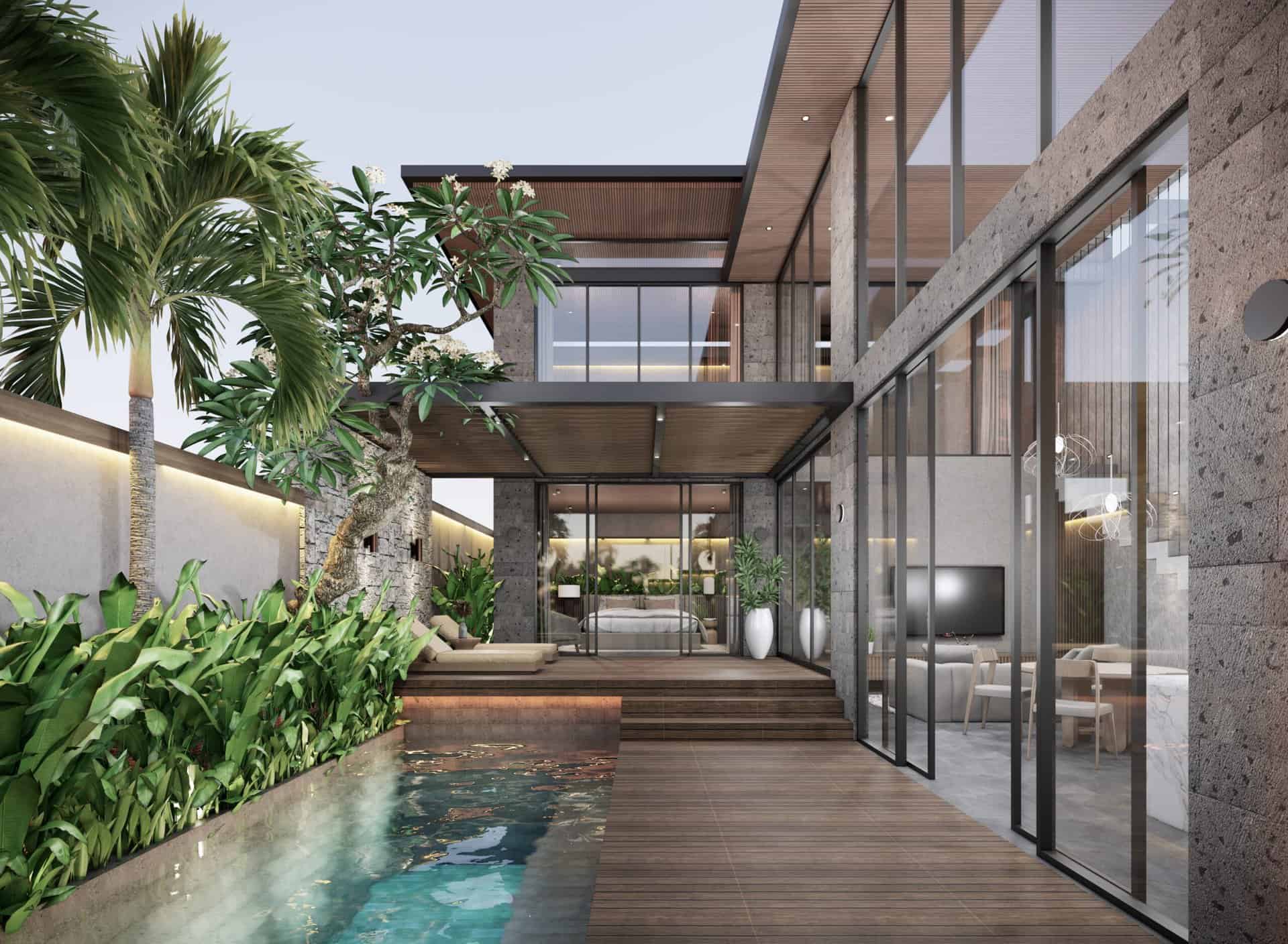MODERN 2 BEDROOM VILLA FOR SALE LEASEHOLD IN UBUD BE-934 